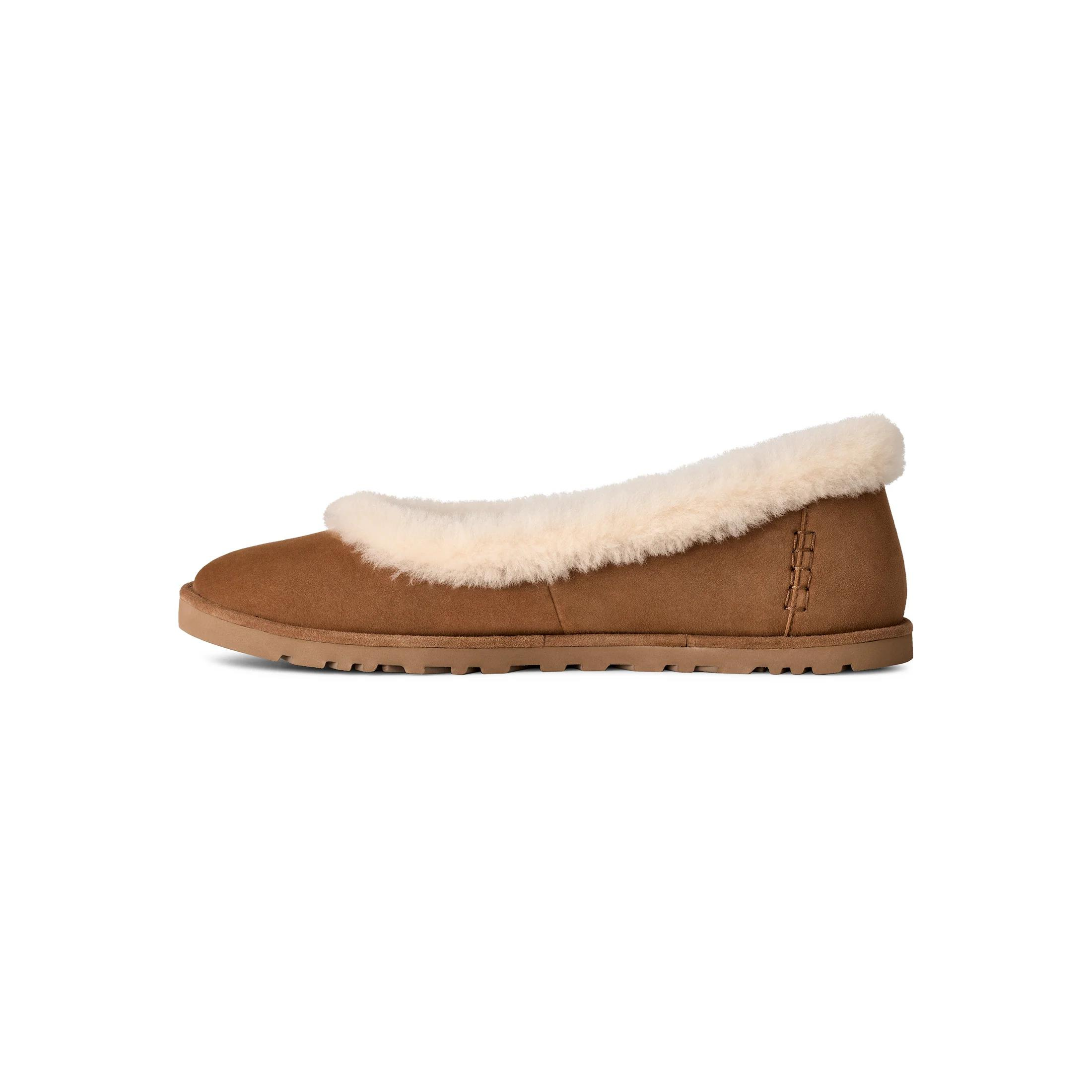 UGG UGG Kadın Koyun Derisi Çorap Astarı EVA Dıış Taban Taba Bot & Bootie 1178111-CHESTNUT