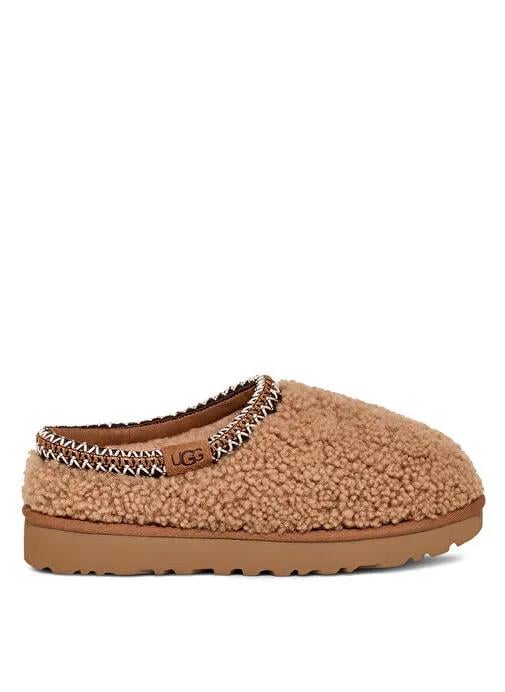 UGG UGG Kadın Kürk Detaylı Düşük Bilekli Rahat Taba Bot & Bootie 1158356-CHESTNUT
