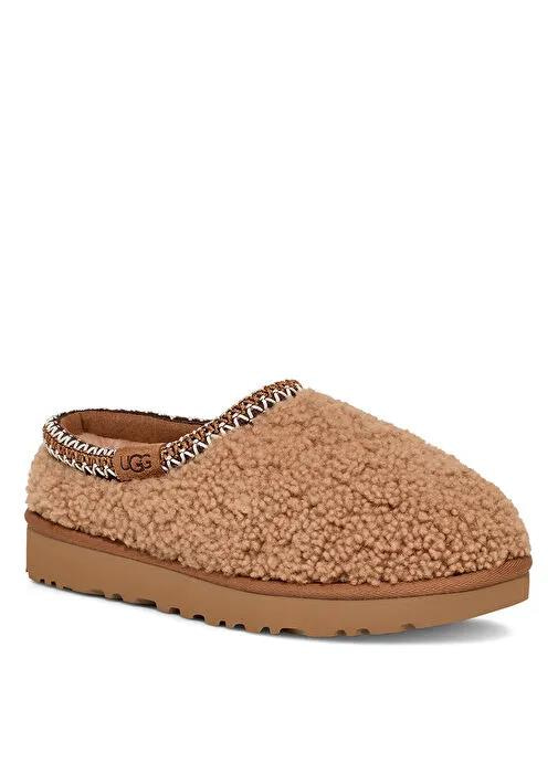 UGG UGG Kadın Kürk Detaylı Düşük Bilekli Rahat Taba Bot & Bootie 1158356-CHESTNUT