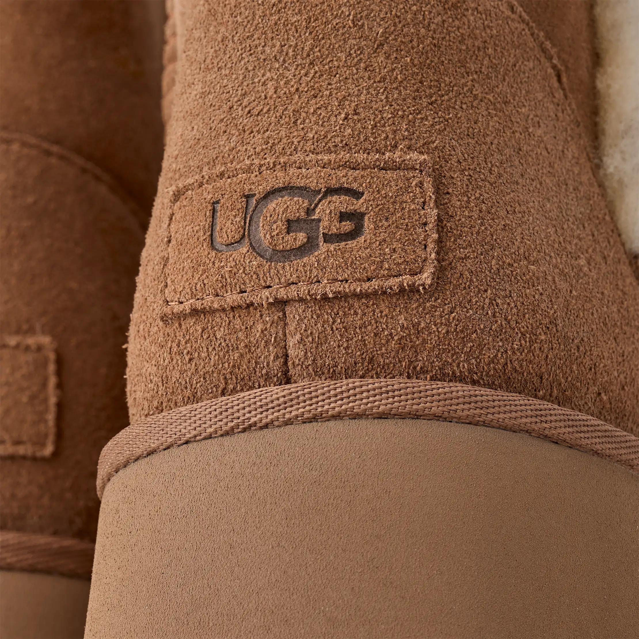 UGG UGG Kadın Platform EVA Tabanlı Çift Yüzlü Uzun Deri Taba Bot & Bootie 1171533-CHESTNUT