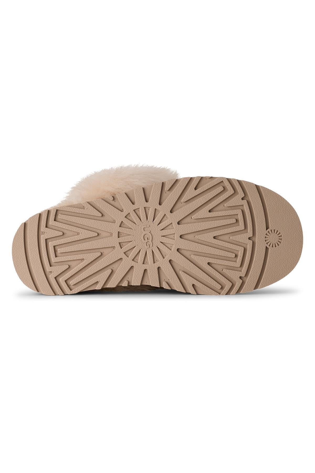 UGG UGG Kadın Platform Taban Yumuşak Astarlı Süet Deri Üst Yüzeyli Bej Bot & Bootie 1173930-SANDCASTLE