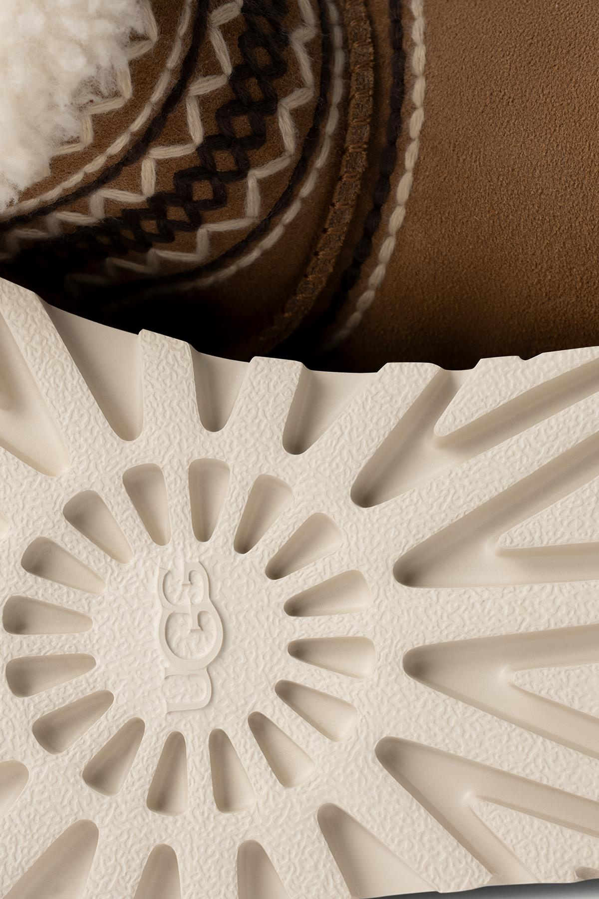 UGG UGG Kadın Platform Tabanlı Kürk Detaylı Rahat Taba Bot & Bootie 1158281-TABA