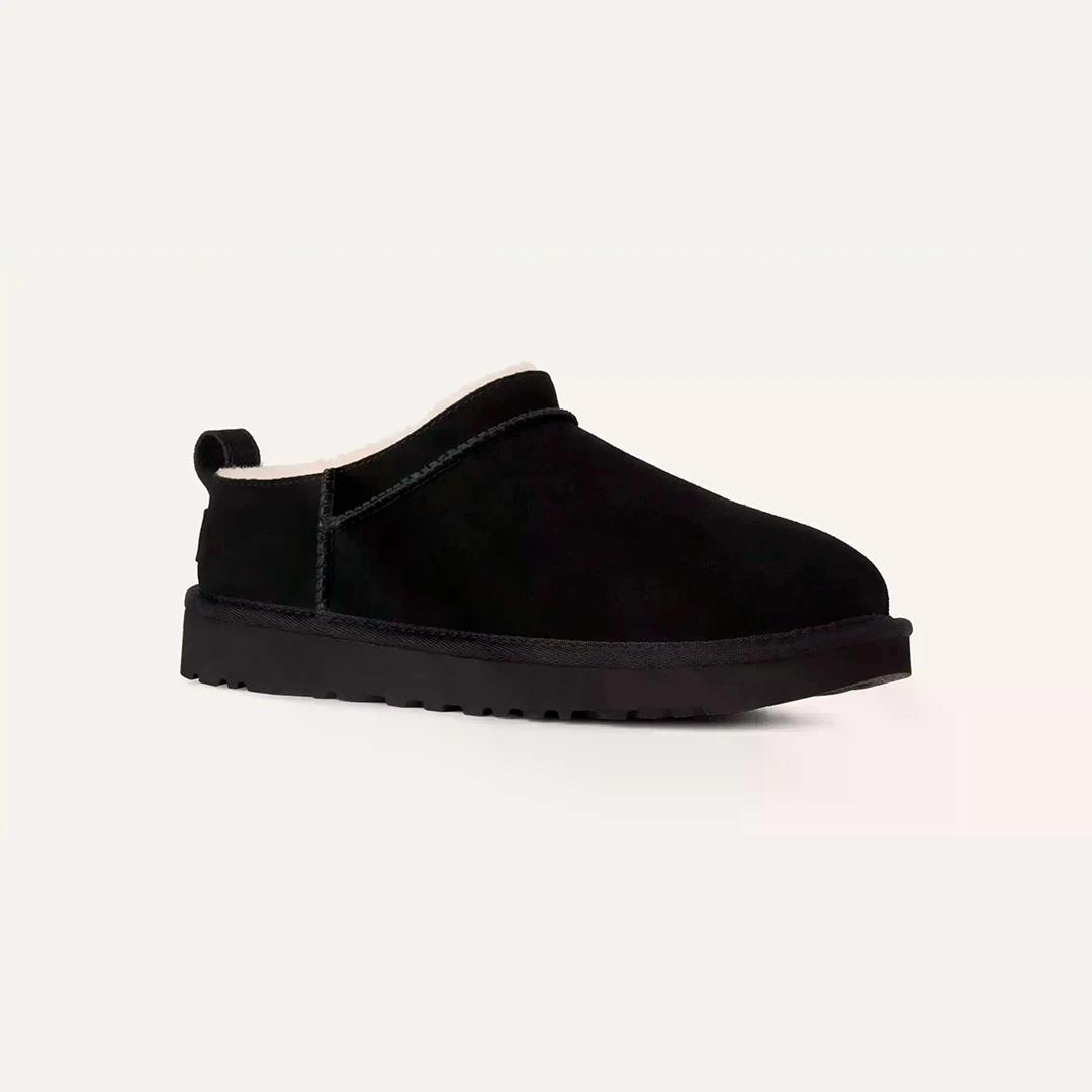 UGG UGG Kadın Rahat Düşük Taban Süet Üst Yüzeyli Siyah Terlik 1173891-BLACK