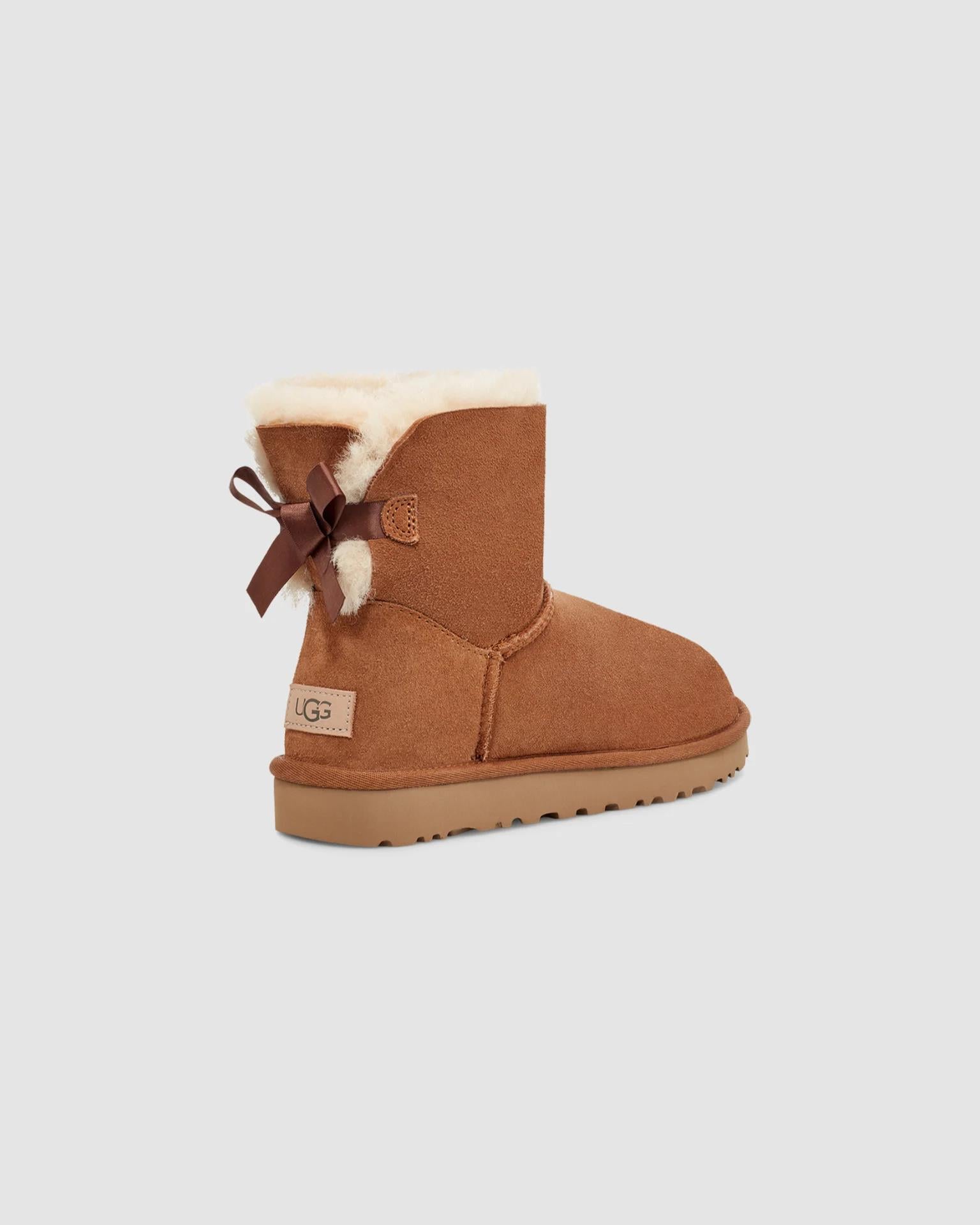 UGG UGG Kadın Rahat Taban Su İtici ve %100 Deri Üst Yüzey Taba Bot & Bootie 1016501-CHESTNUT