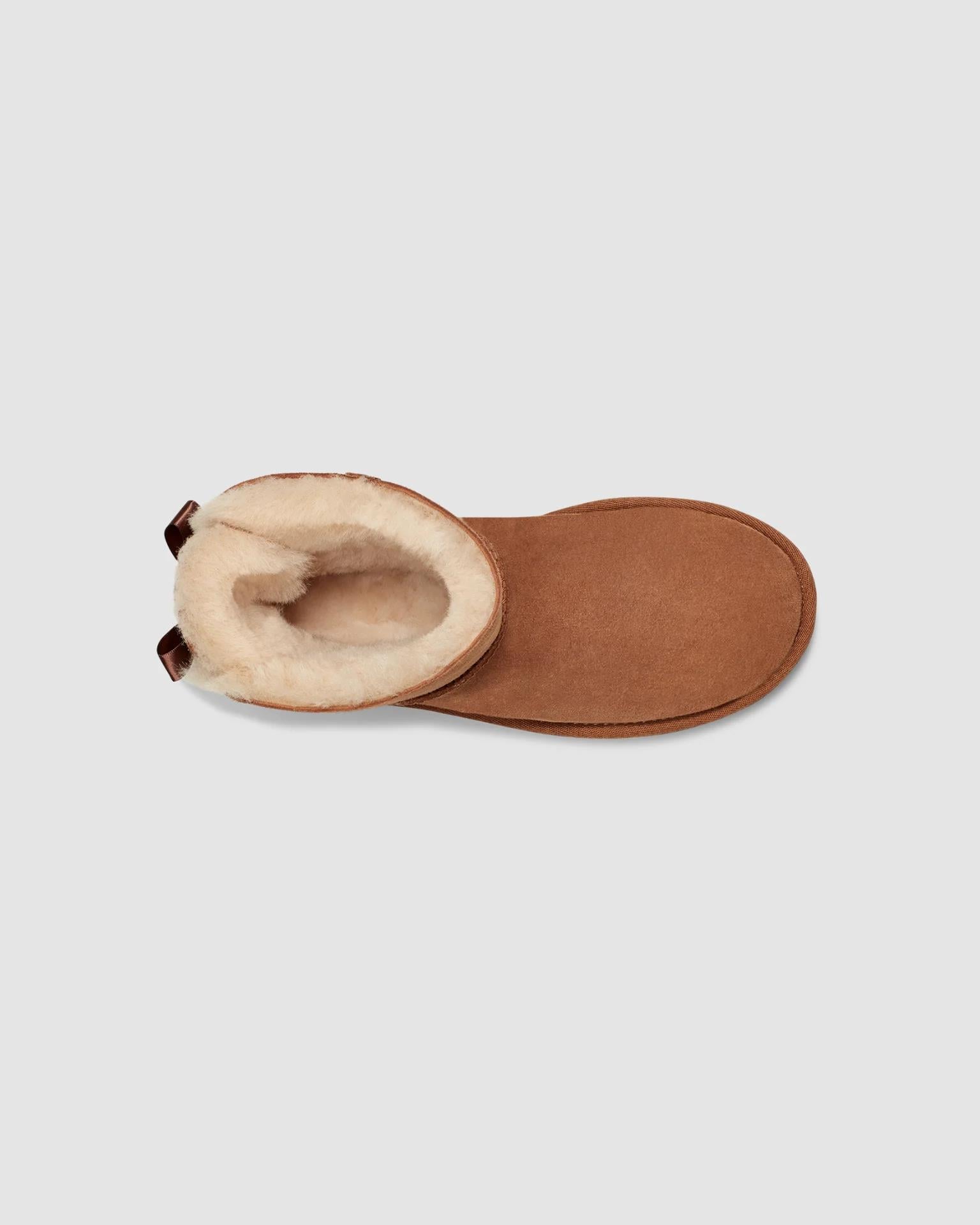 UGG UGG Kadın Rahat Taban Su İtici ve %100 Deri Üst Yüzey Taba Bot & Bootie 1016501-CHESTNUT