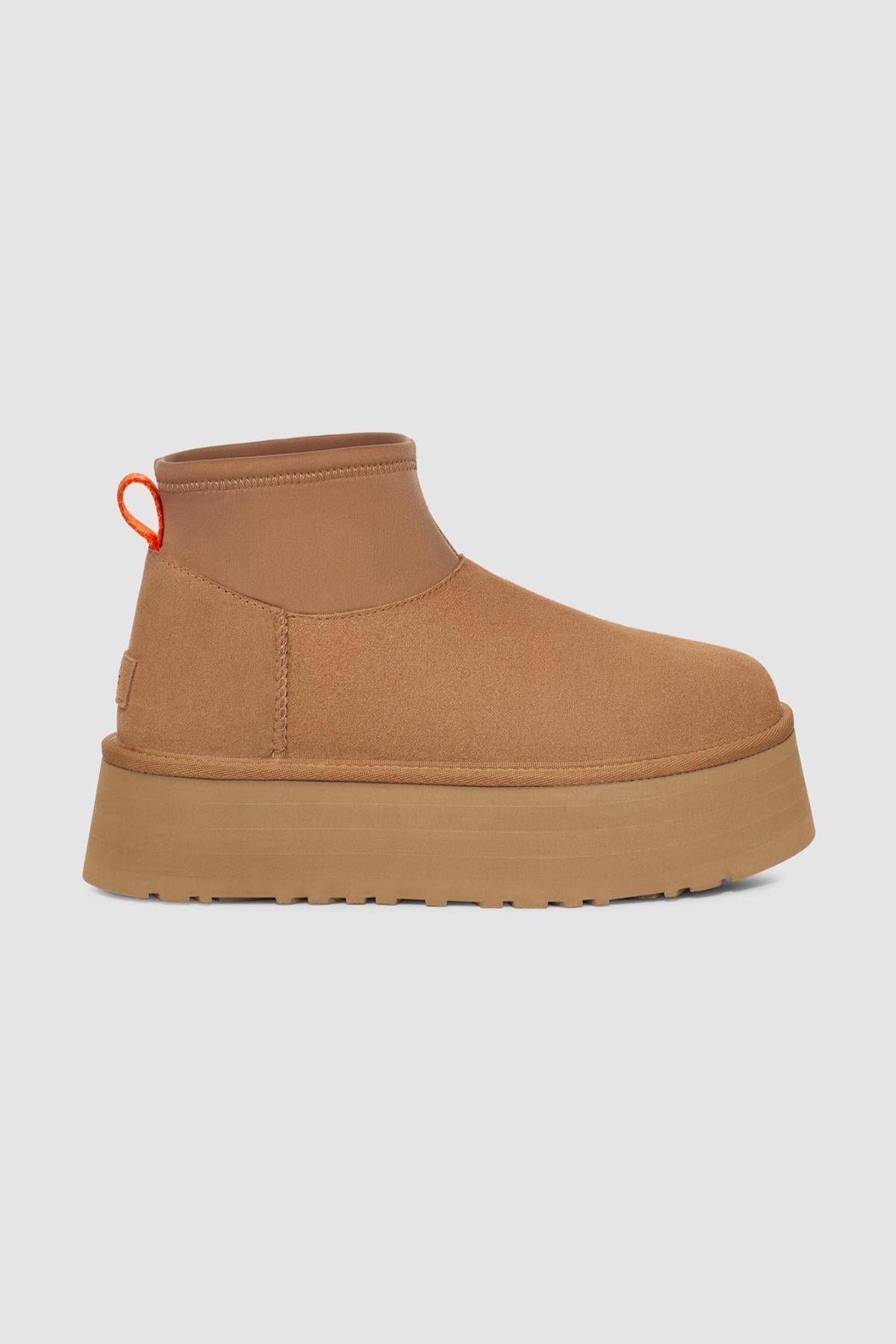 UGG UGG Kadın Süet Topuk Dolgu Neopren Gövde Boğaz Kısmı Çorap Geçmeli Taba Bot & Bootie 1158275-TABA
