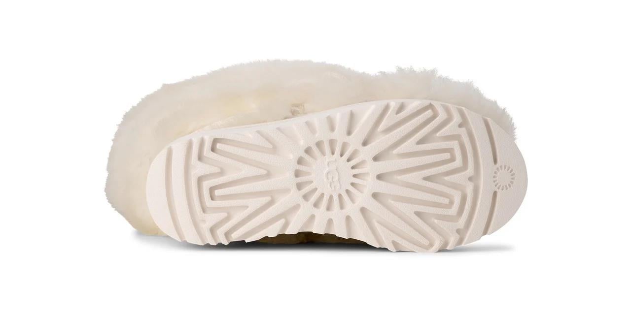 UGG UGG Kadın Uzun Boy Kürklü İp Bağlamalı Düz Taban Beyaz Bot & Bootie 1171570-WHITE