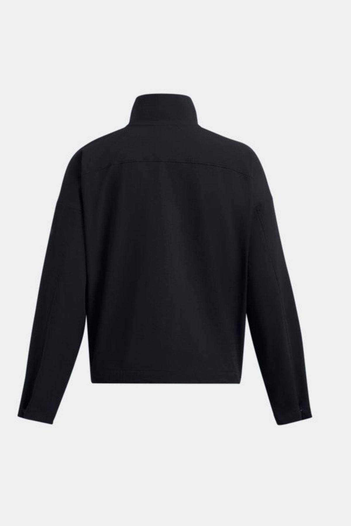 Under Armour Under Armour Kadın Basic Uzun Kollu Logo Nakışlı Siyah Ceket 1385895-002