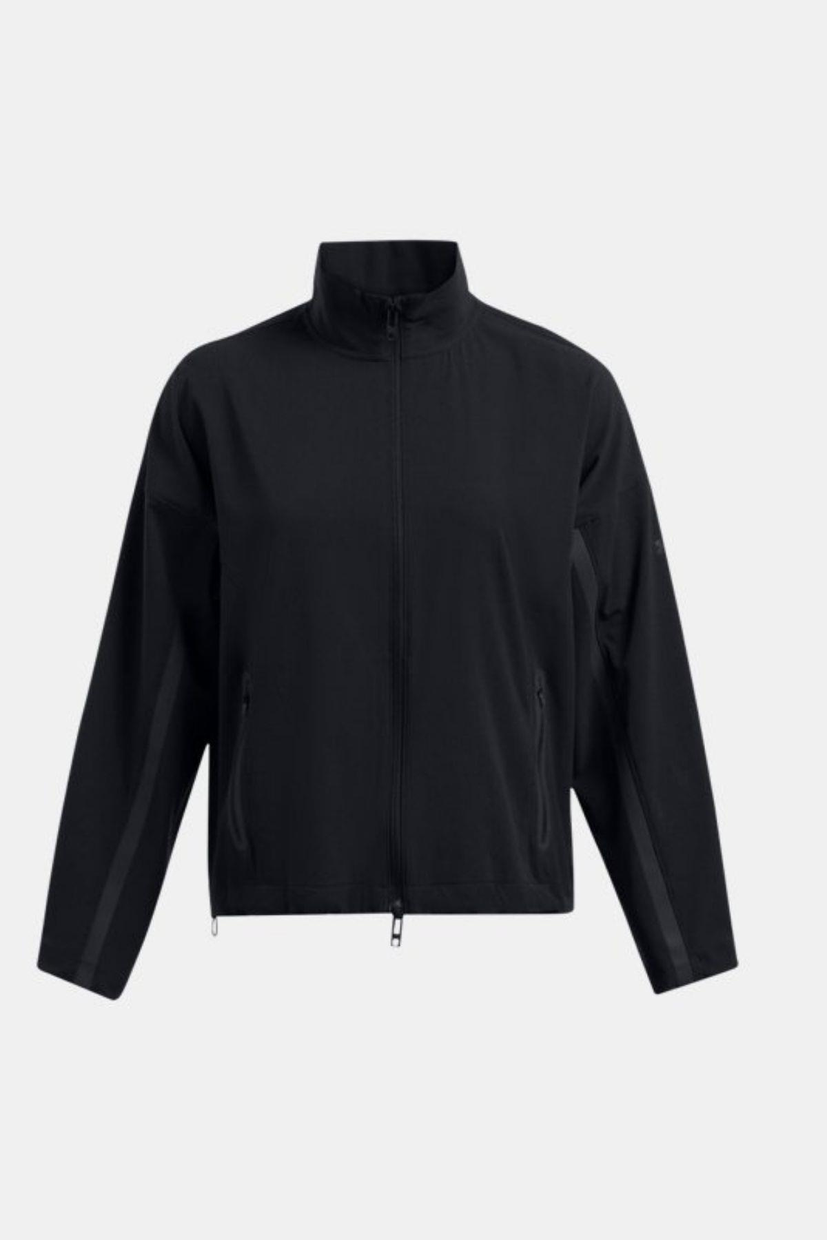 Under Armour Under Armour Kadın Basic Uzun Kollu Logo Nakışlı Siyah Ceket 1385895-002