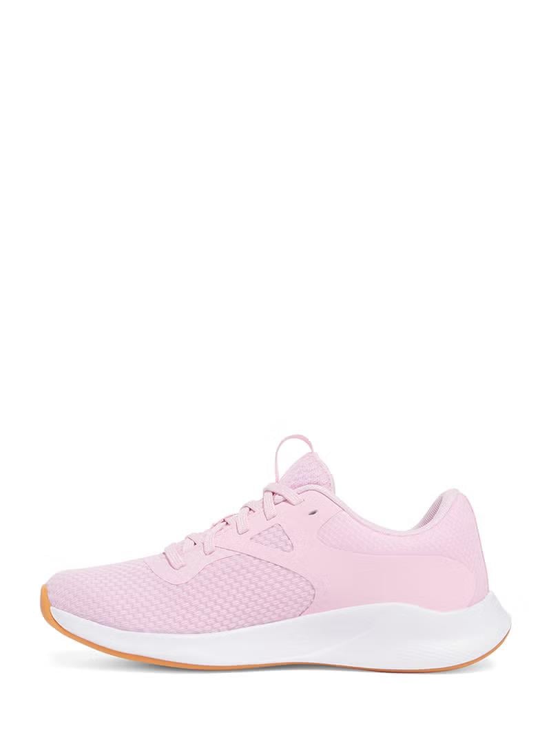 Under Armour Under Armour Kadın Marka Logolu Rahat Taban Bağıcıklı Pembe Sneaker 3025060-647