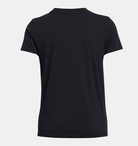 Under Armour Under Armour Kadın Sıfır Yaka Marka Logolu Siyah T-Shirt 1383648-001