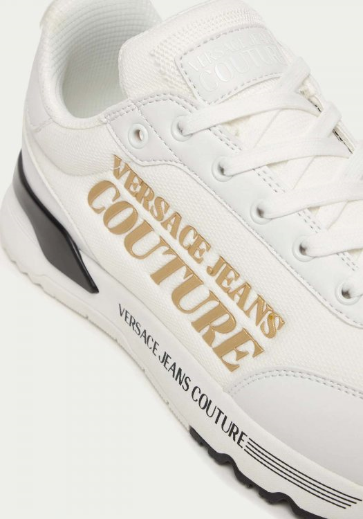 Versace Versace Erkek Nefes Alabilen Astarlı Rahat Tabanlı Logo Desenli Beyaz Sneaker 80YA3SA5 ZSE13-003