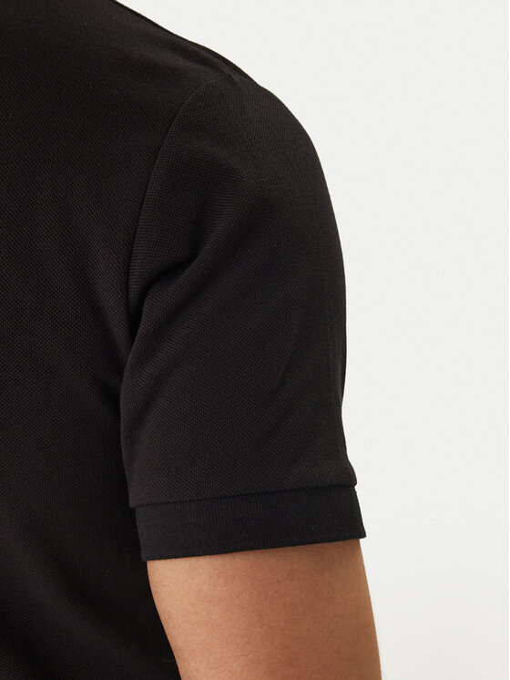 Versace Versace Erkek Normal Kalıp Logo Desenli Pamuklu Kısa Kollu Siyah Polo Yaka T-Shirt 80GAGT19 CJ01T-G89