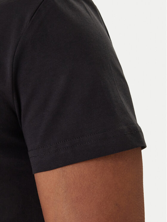 Versace Versace Erkek Normal Kalıp Yuvarlak Yakalı Logo Desenli Kısa Kollu Siyah T-Shirt 80GAHT03 CJ00T-G89