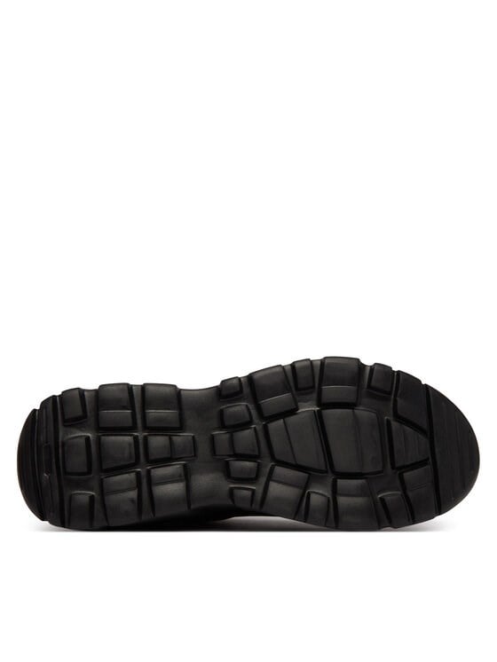 Versace Versace Erkek Yüksek Ortopedik Tabanlı Logo Desenli Süet Detaylı Siyah Sneaker 80YA3SC2 ZPB72-899
