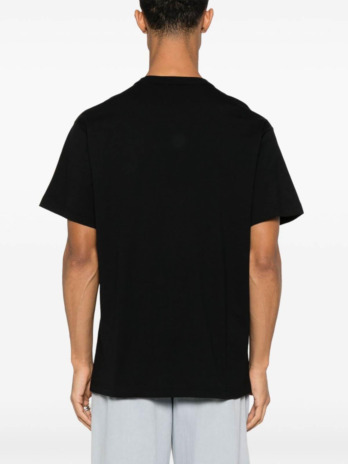 Versace Versace Kadın Bisiklet Yaka Kısa Kol Versace Yazı ve Desenli Siyah T-Shirt 78GAHE07CJ00E-899