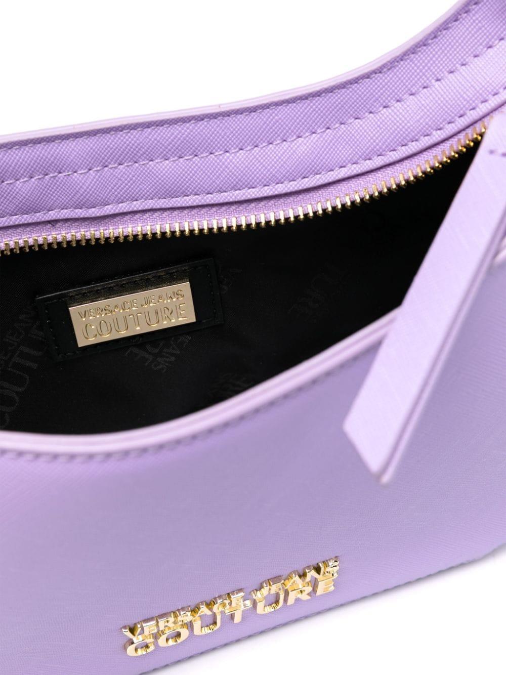 Versace Versace Kadın Logo Ayarlanabilir Askılı Mor Omuz Çantası 75VA4BAFZS467-320