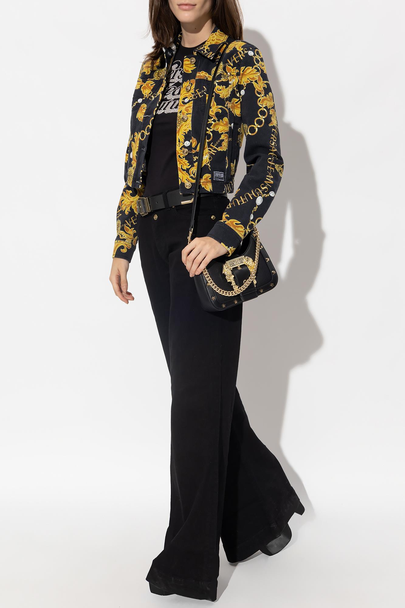Versace Versace Kadın Marka Logolu Günlük Kullanım Siyah Pantolon 75HAB561 CDW00-909