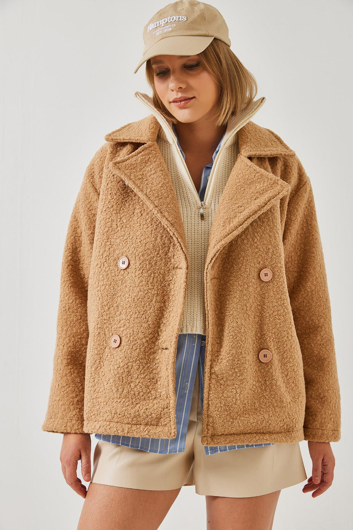 Ara Boy Buklet Ceket 2603 60351265 - Camel CEKET modelleri