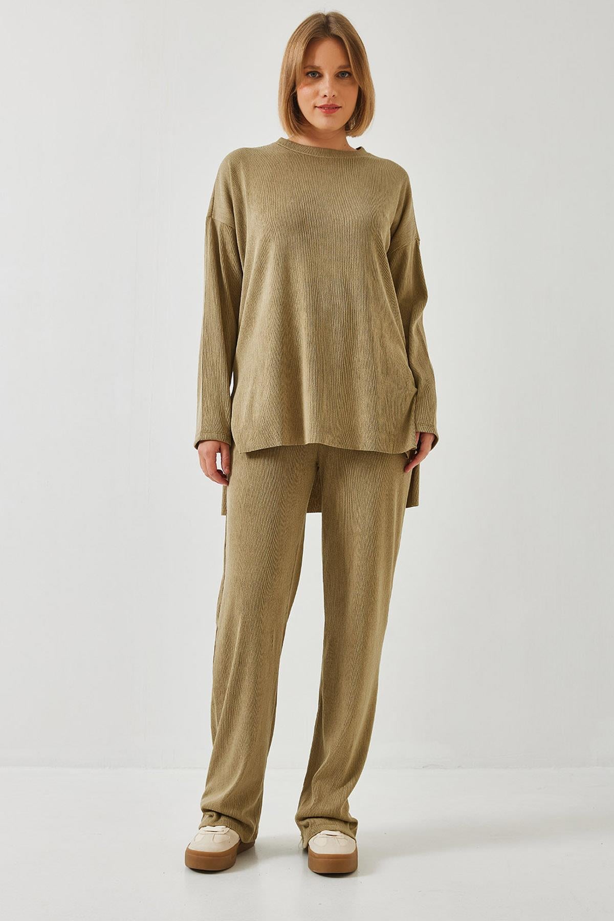Basic Pantolonlu Alt-Üst Takım 60511002 - Haki
