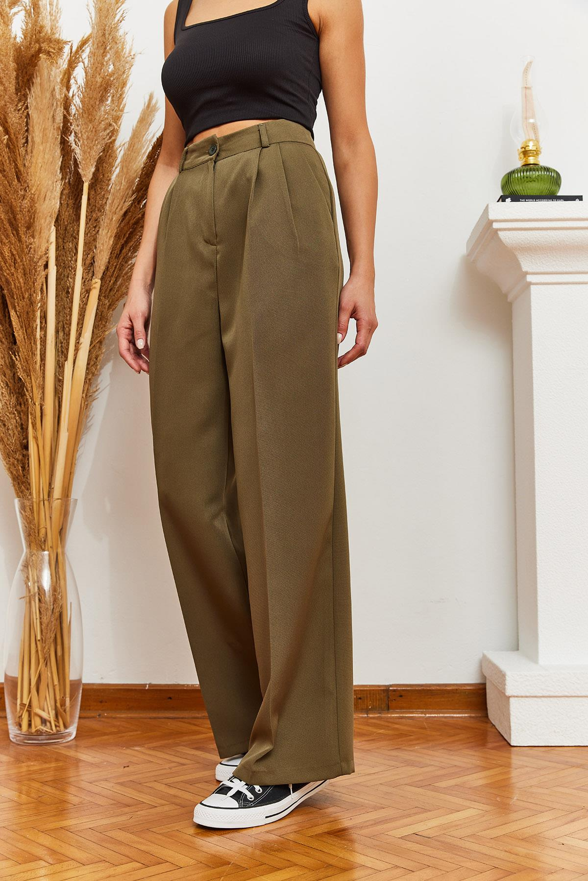 Cepli Palazzo Pantolon 60361001 - Haki