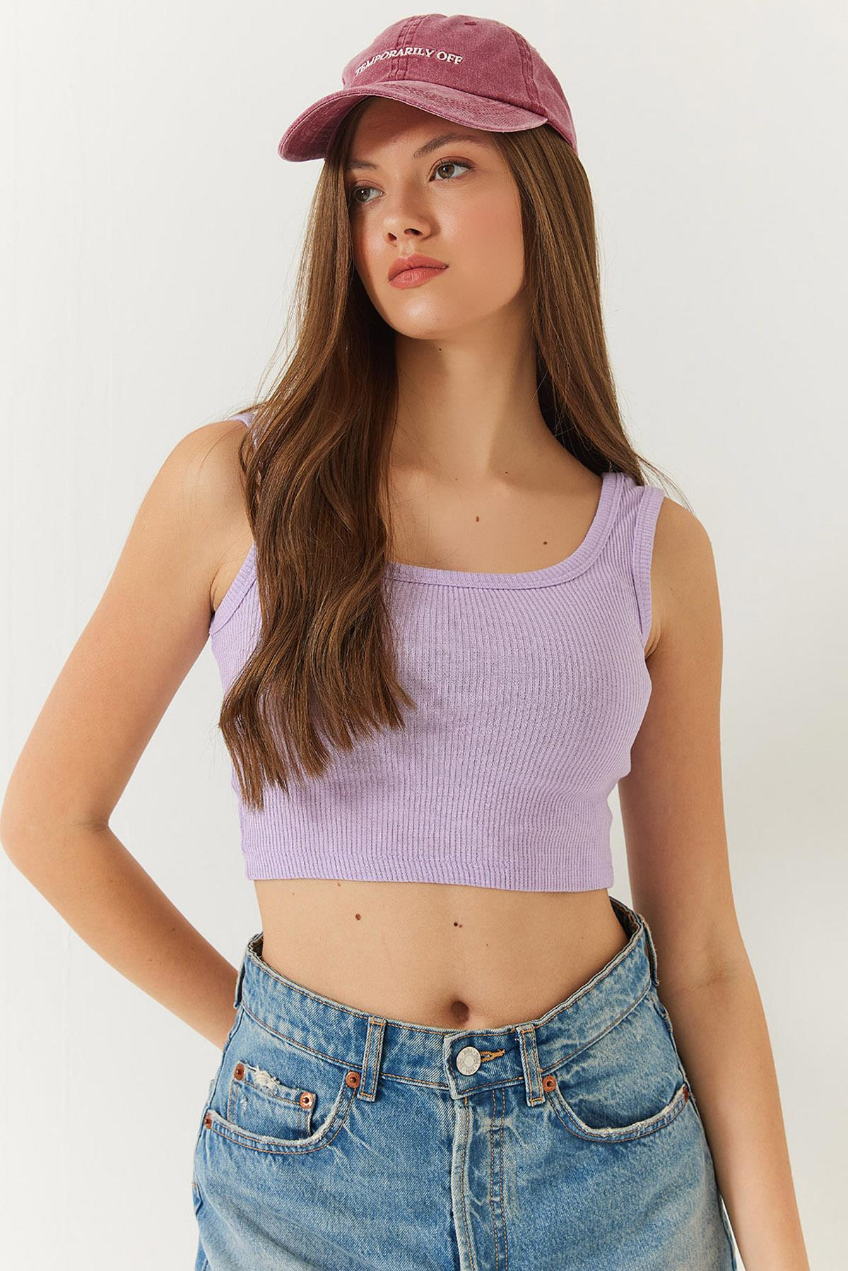 Fitilli Kaşkorse Üçlü Bluz 60261082 - Siyah-Lila-BebeMavisi