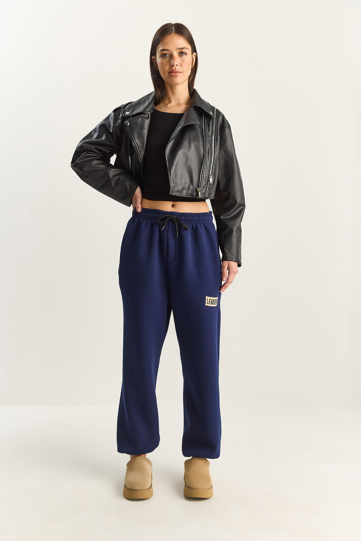 Kadın Basic Jogger Relaxed Polarlı Eşofman Altı 60283860 - Lacivert EŞOFMAN ALTI modelleri