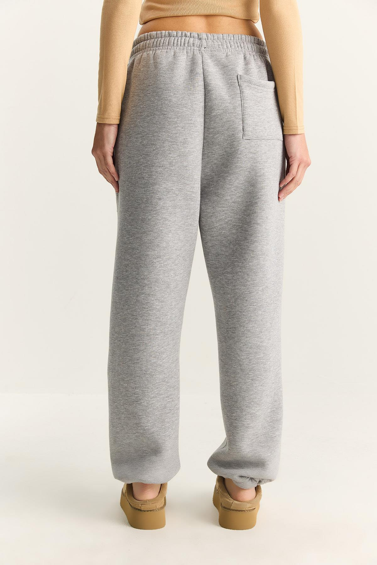 Kadın Basic Jogger Relaxed Polarlı Eşofman Altı 60283860 - Gri Melanj EŞOFMAN ALTI modelleri