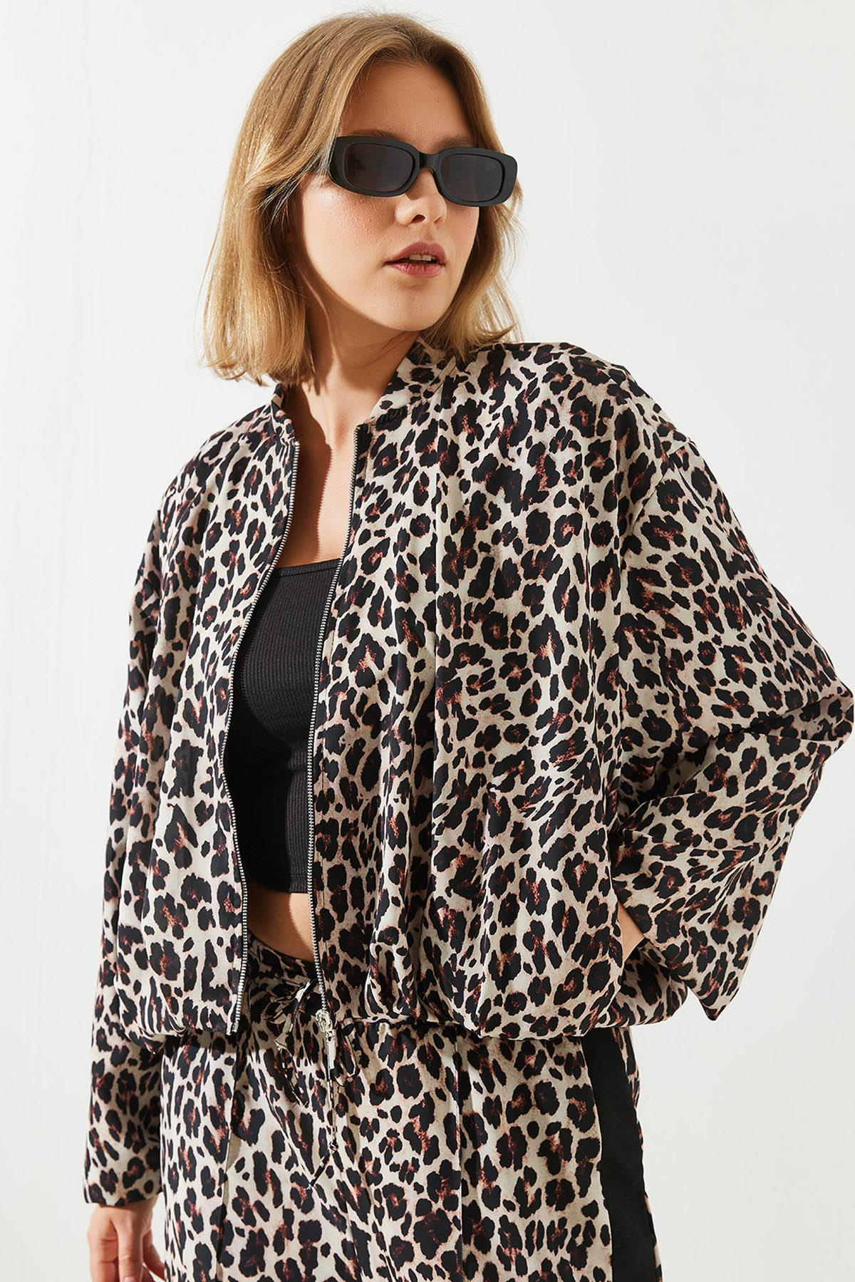 Leopar Bomber Ceket MBMS014  60501014 - Leopar