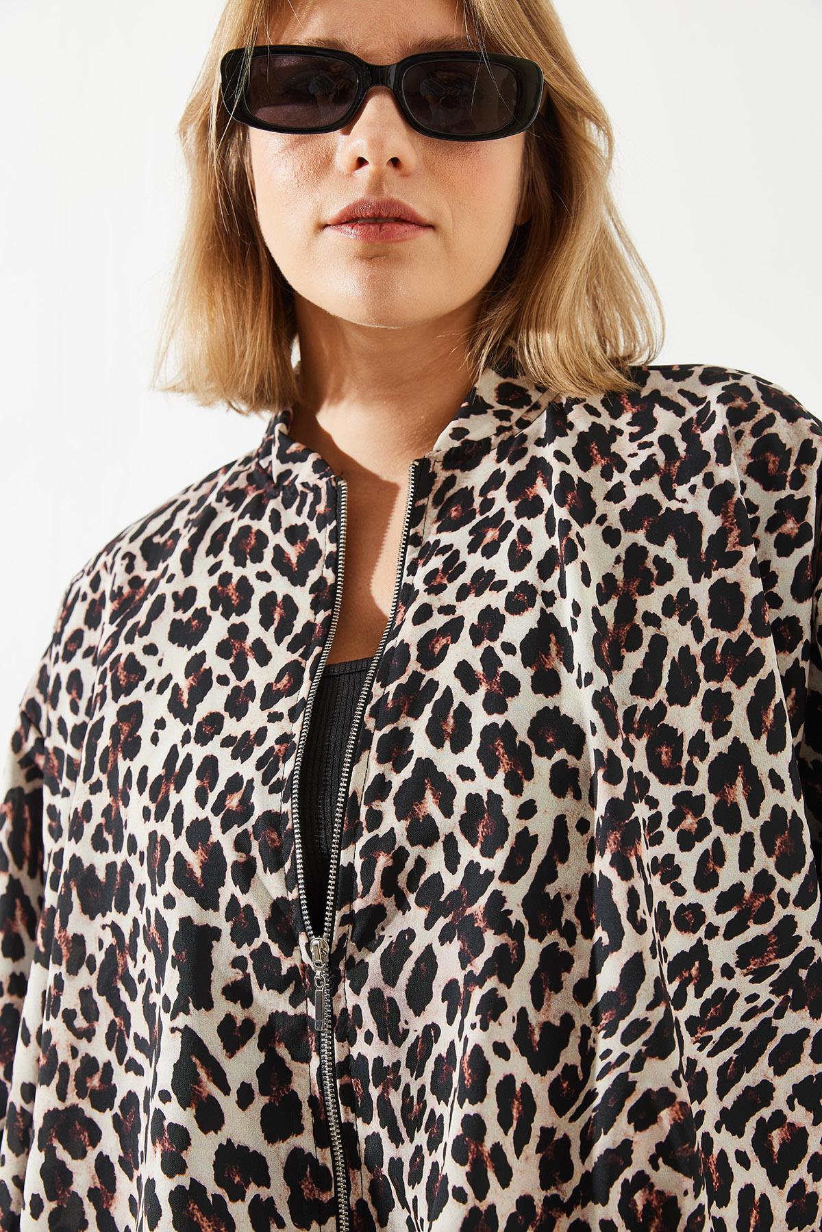 Leopar Bomber Ceket MBMS014  60501014 - Leopar