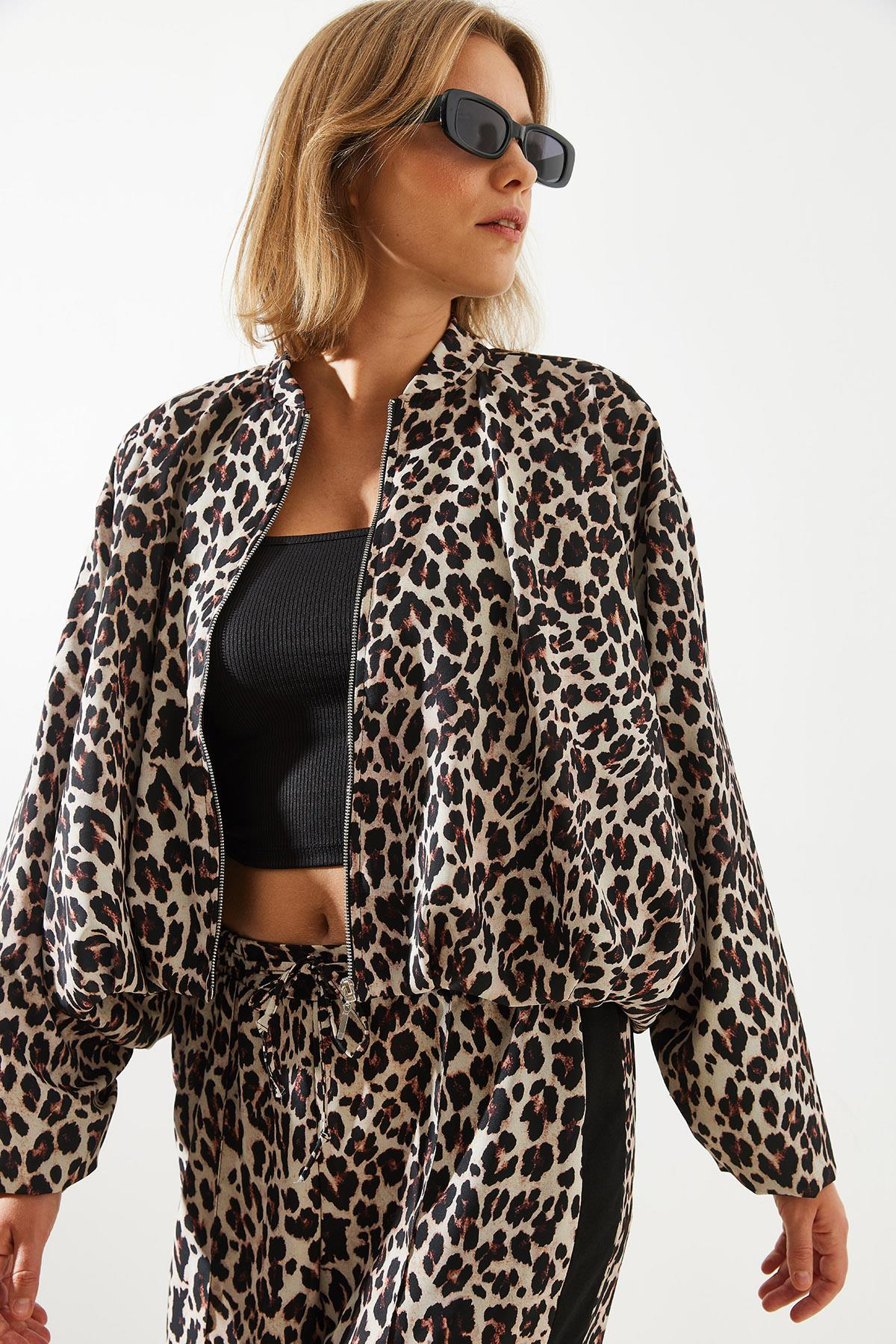 Leopar Bomber Ceket MBMS014  60501014 - Leopar