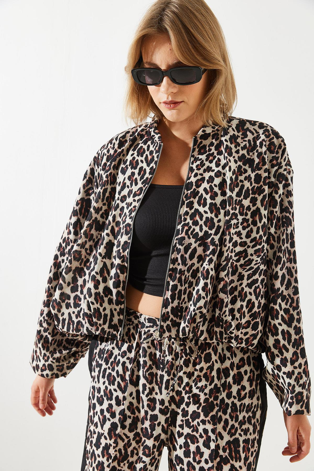 Leopar Bomber Ceket MBMS014  60501014 - Leopar