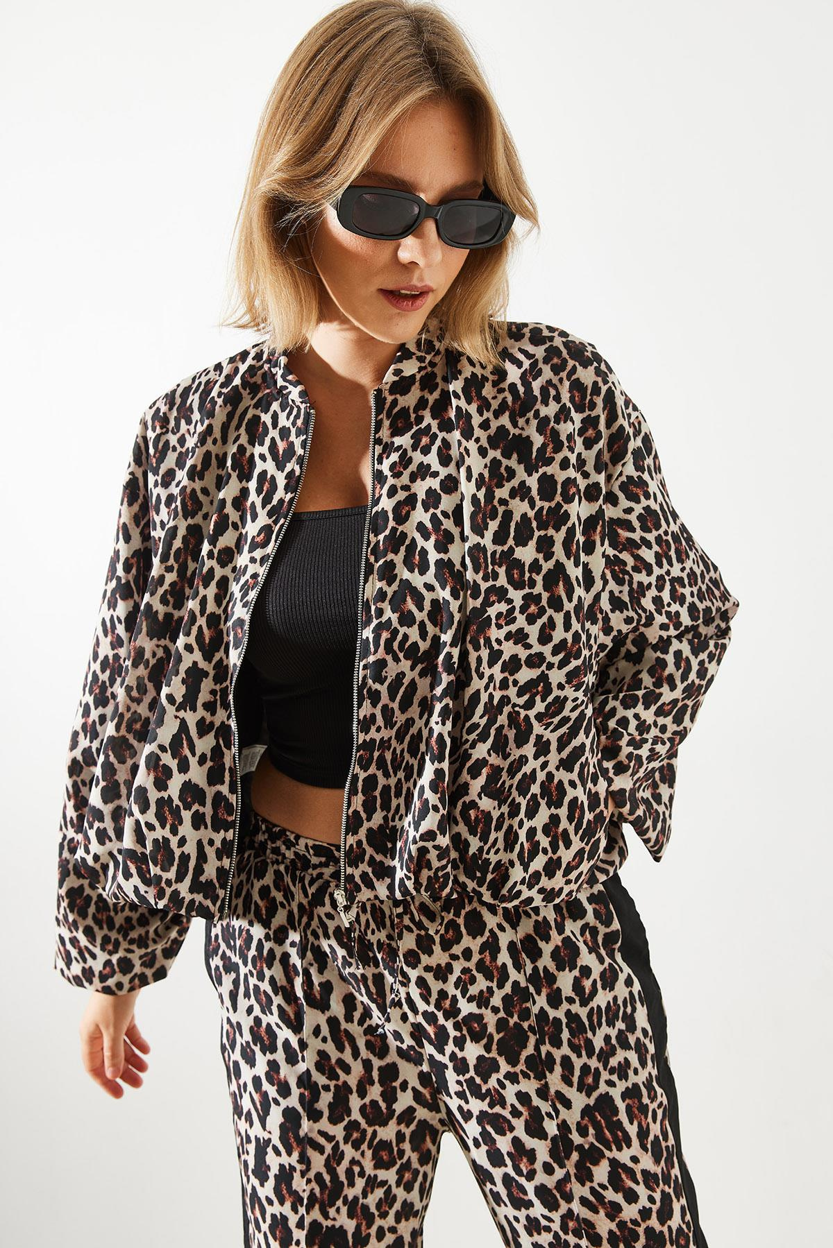 Leopar Bomber Ceket MBMS014  60501014 - Leopar
