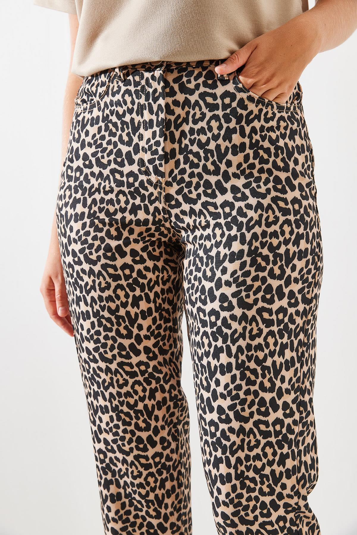 Leopar Desenli Pantolon MBMS007 60501007 - Leopar