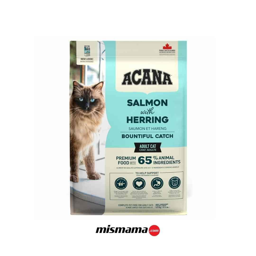 Acana Bountiful Catch Güçlü ve Sağlıklı Kemikler için Balıklı Tahılsız Yetişkin Kedi Maması 4,5kg