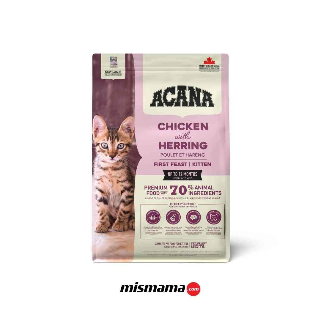 Acana First Feast Tavuklu ve Balıklı Yavru Kedi Maması 1,8kg