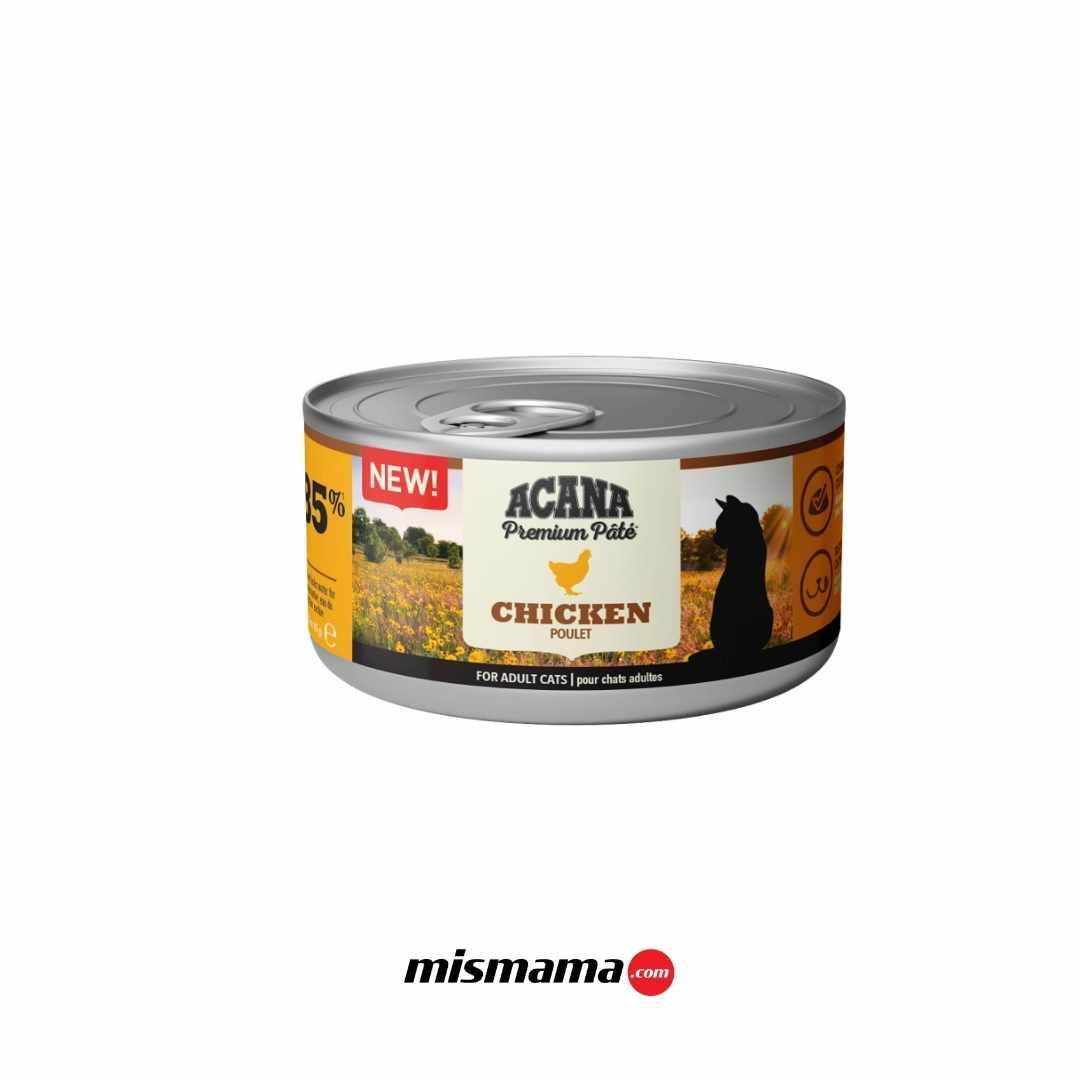 Acana Premium Pate (Ezme) Tavuk Etli Kedi Konservesi 85 Gr