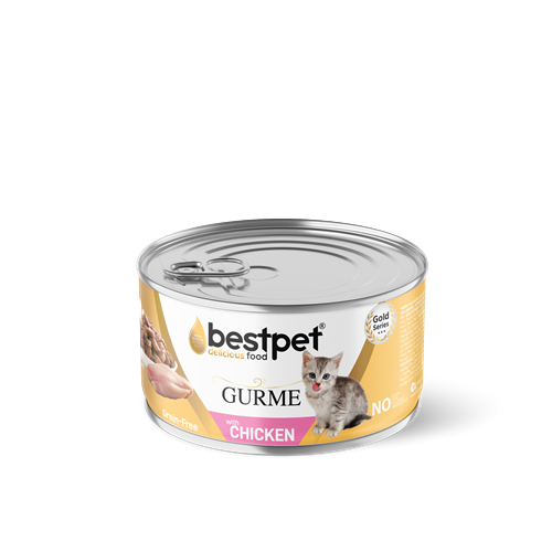 Bestpet Yavru Kediler İçin Tahılsız, Jöle İçinde Tavuk Etli Yaş Mama 85 gr