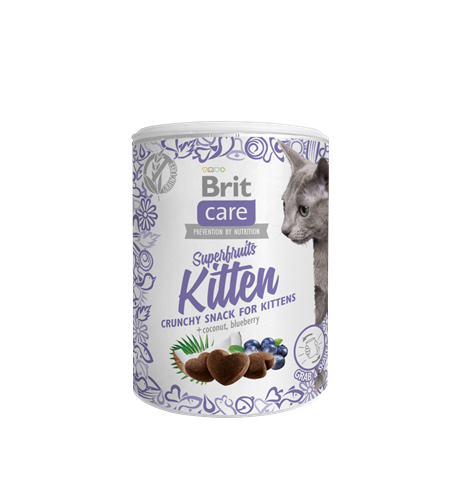 Brit Care Hindistan Cevizli Ve Yabanmersinli, Tahılsız, Kıtır Yavru Kedi Ödülü 100 gr