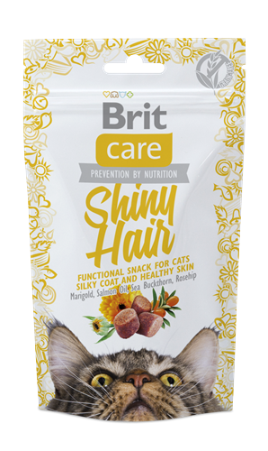 Brit Care Parlak Tüyler Ve Sağlıklı Cilt İçin, Tahılsız, Fonksiyonel Kedi Ödülü 50 gr