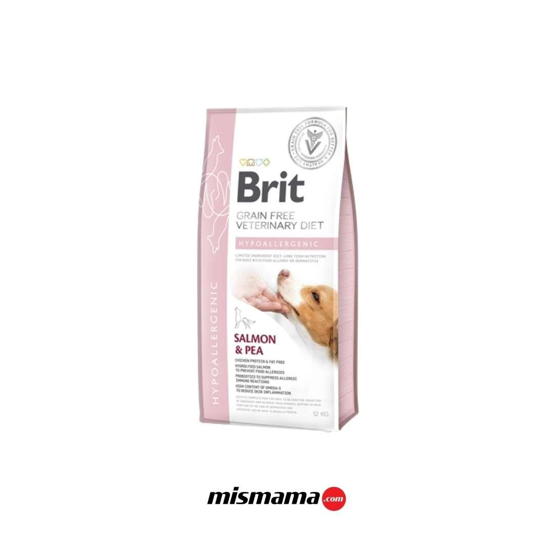 Brit Veterinary Diet Dermatitli Ve Gıda Alerji Rahatsızlıkları Olan Köpekler İçin, Tahılsız, Hipoalerjenik Somon Ve Bezelyeli Kuru Mama 12 kg