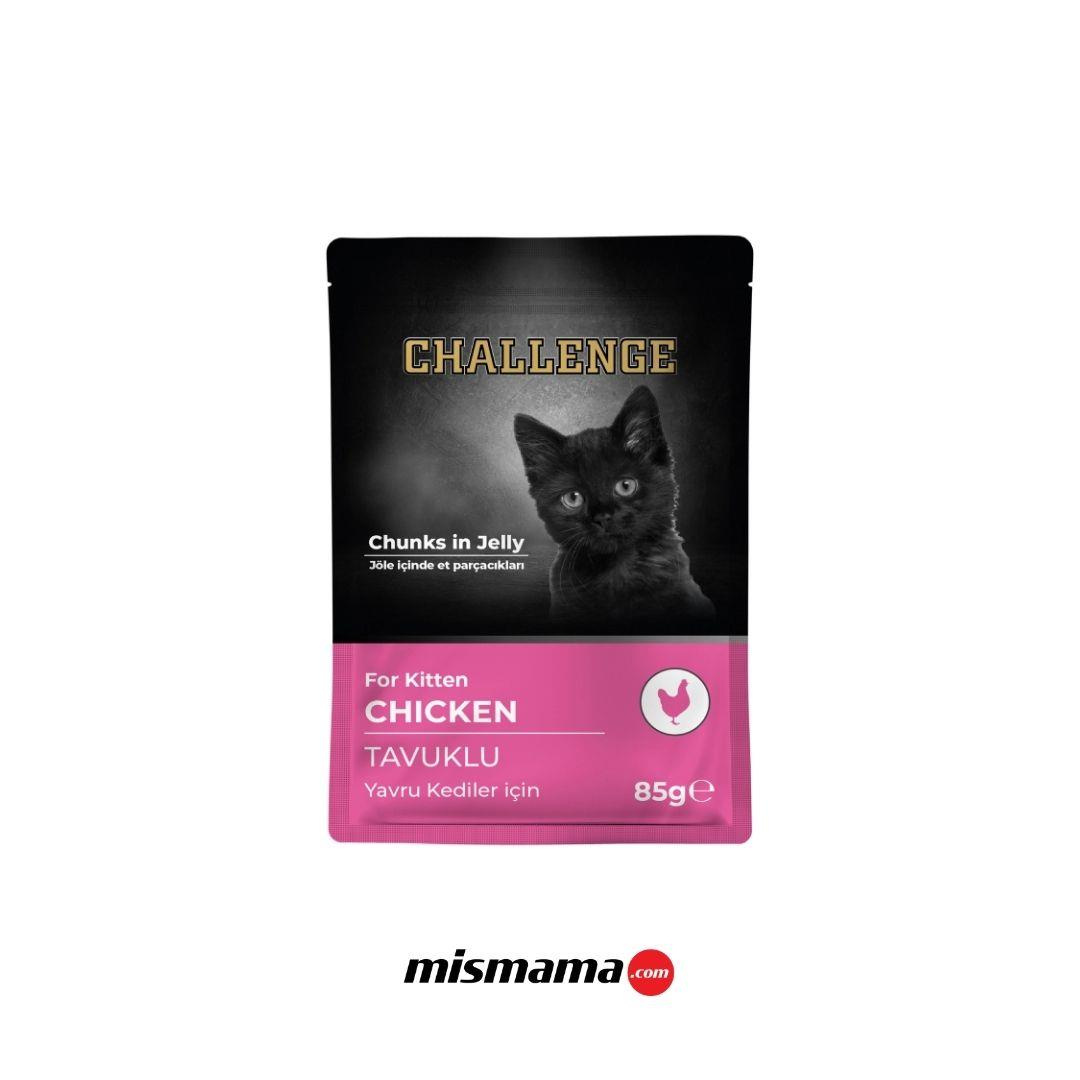 CHALLENGE KONSERVE KEDİ POUCH TAVUK YAVRU 85GR