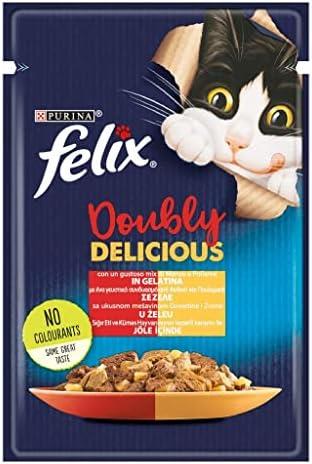 Felix Çifte Lezzet Tavuk ve Sığır Etli Yetişkin Kedi Konservesi 85gr