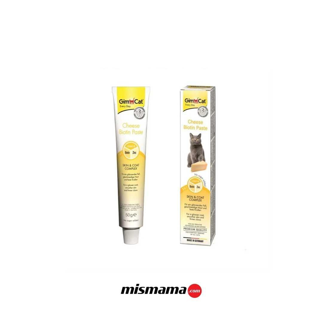 GimCat Deri ve Tüy Sağlığı için Peynirli Biyotin Kedi Macunu 50gr