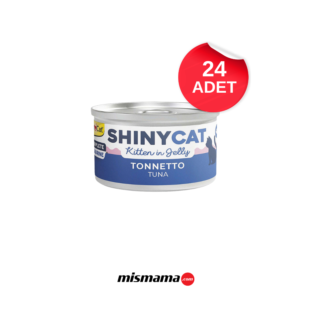 GimCat ShinyCat Jelly Kitten Ton Balıklı Jöleli Yavru Kedi Konservesi 70 Gr x 24 adet