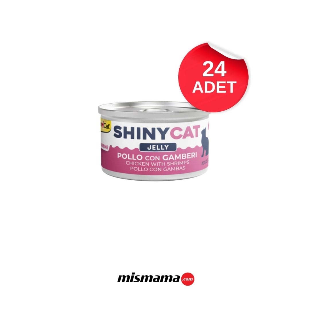 GimCat Shinycat Tavuklu ve Karidesli Kedi Konservesi 70gr x 24 adet