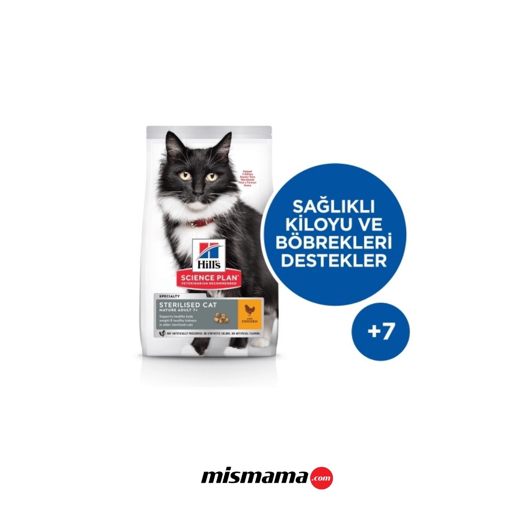 Hill's SCIENCE PLAN 7+ Tavuklu Kısırlaştırılmış Yaşlı Kedi Maması 1,5kg