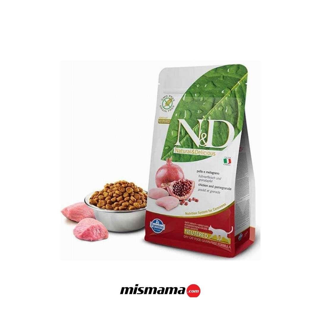 N&D Prime Tavuklu ve Narlı Tahılsız Kısırlaştırılmış Kedi Maması 5kg