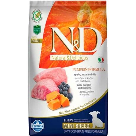 N&D PUMPKIN TAHILSIZ KUZU & YABANMERSİNİ PUPPY MINI