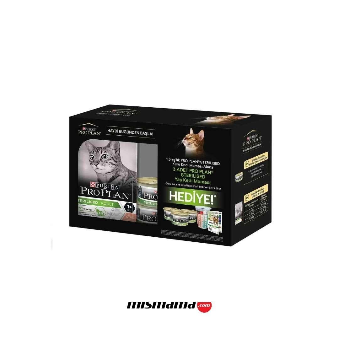 Pro Plan Sterilised Somonlu Kısırlaştırılmış Kedi Maması 1.5 Kg (3X85gr Pouch) Hediyeli!
